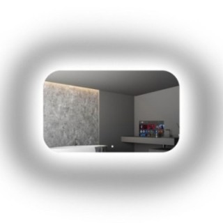 GAJA SMART LED - miroir connecté aux angles arrondis | Alfaram