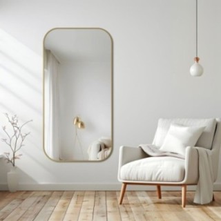 Miroir cadre MDF doré SLIM - GERDA -  Couleur du cadre au choix