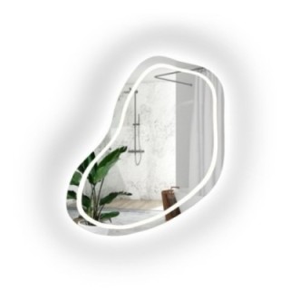 Miroir de salle de bains de forme irrégulière - KWARC LED II