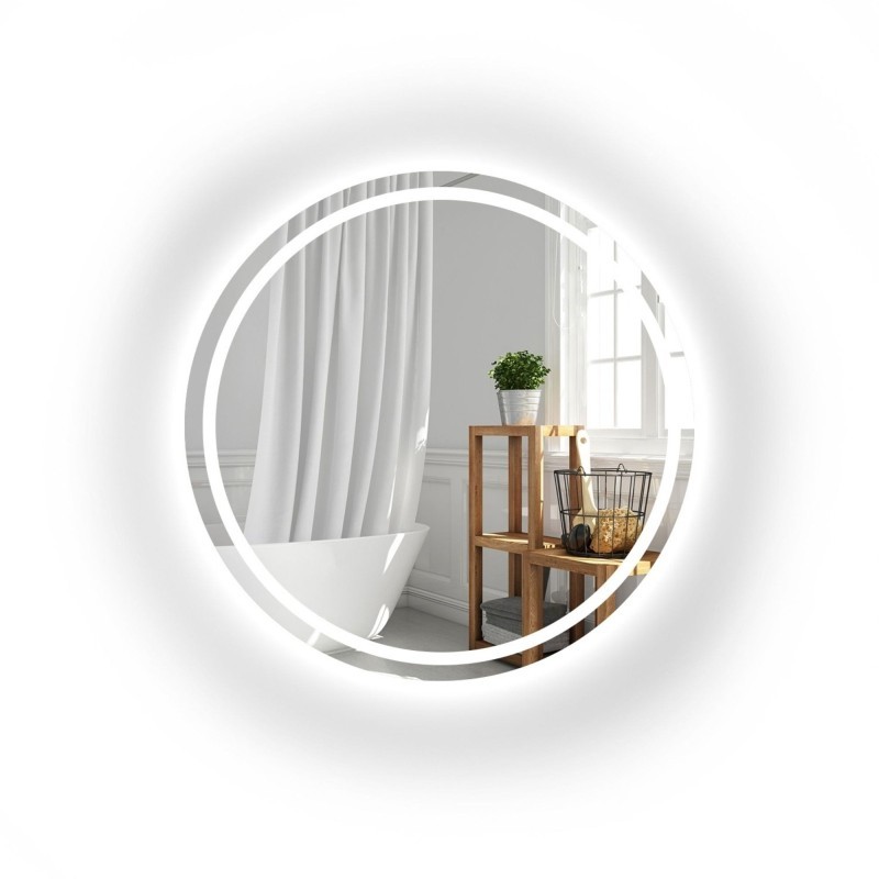 Miroir de salle de bain rond avec éclairage MAIA LED