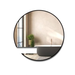 Miroir rond sur mesure avec découpe d'armoire dans un cadre en mdf - ORFEUSZ
