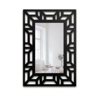 Miroir dans un cadre décoratif ajouré en MDF - ROZEL - couleur du cadre au choix