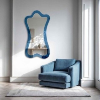 Miroir bleu irrégulier - SAPPHIRE BLUE