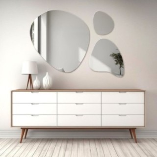 Set de trois miroirs de forme irrégulière - FLORA