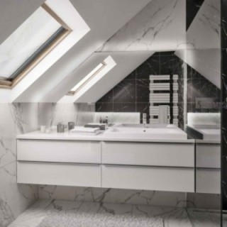 IZERA LED - miroir rétroéclairé à pan coupé