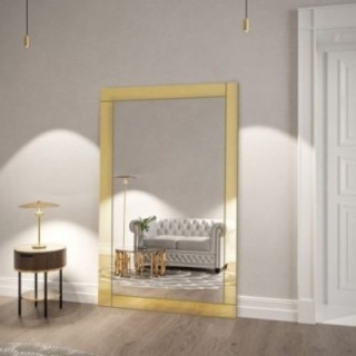 Miroir dans un cadre décoratif en or brillant - KARAT