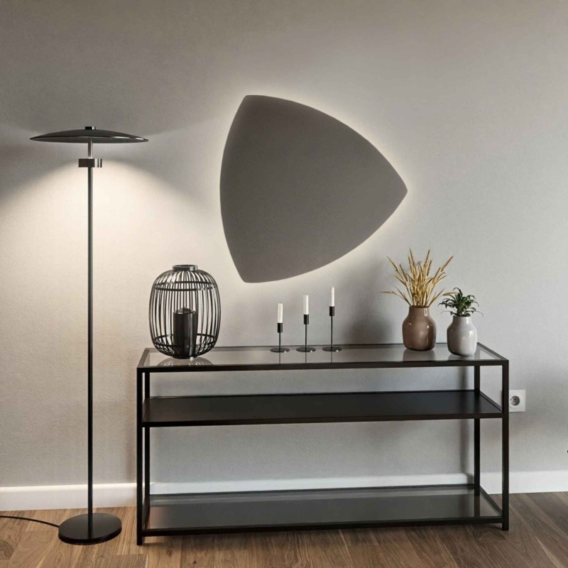 Miroir de salle de bain triangulaire avec éclairage - KARO LED