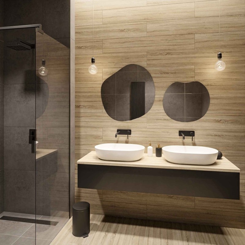 Ensemble de deux miroirs organiques SODALIT