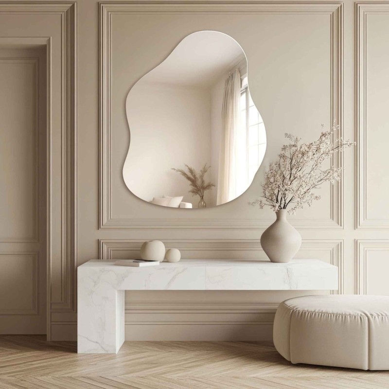 Miroir décoratif de forme organique - STONE