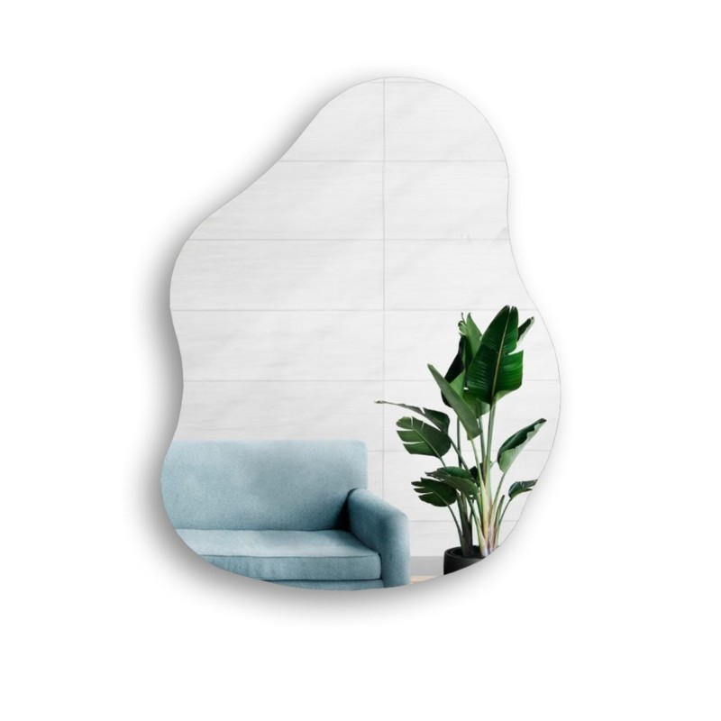 Miroir décoratif de forme organique - STONE