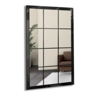 Miroir Loft avec meneaux - TELIMENA - couleur du cadre au choix