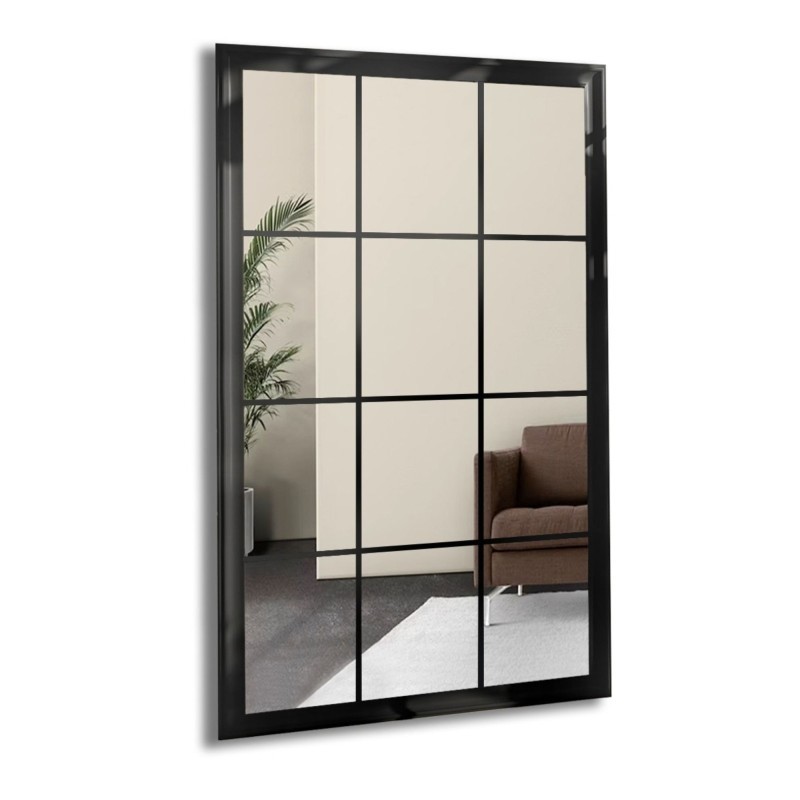 Miroir Loft avec meneaux - TELIMENA - couleur du cadre au choix