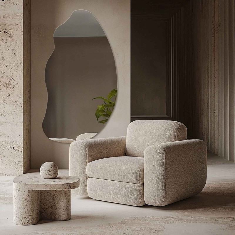 Miroir décoratif de forme organique - TOPAZ