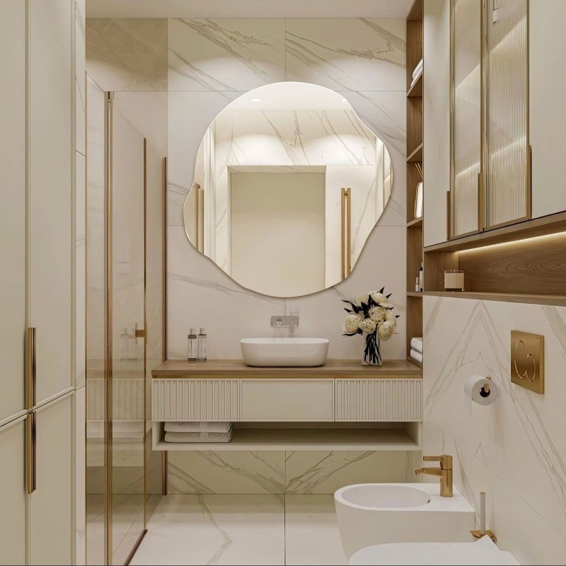 Miroir décoratif de forme organique - CYRKON