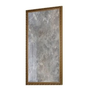 Miroir mural de luxe dans un cadre orné avec panneau vieilli - GUSTAV SILVER