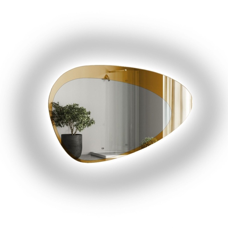Miroir de forme organique avec éclairage - KALCYT LED