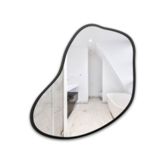 Miroir avec forme organique dans un cadre - KWARC UN CADRE