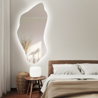 Miroir de forme irrégulière avec éclairage - PIENA LED
