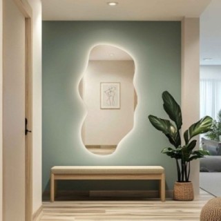 Miroir aux formes organiques avec éclairage intégré - VERALUCE LED