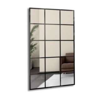 Miroir Loft avec meneaux - 15 QUATTERS - couleur du cadre au choix