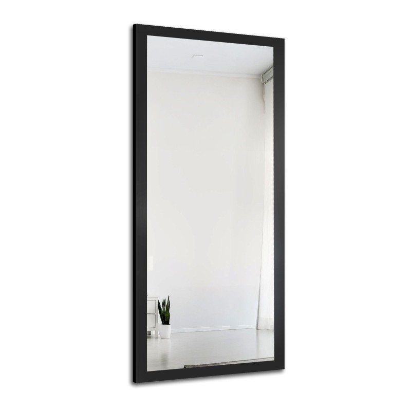 Grand miroir dans un cadre en bois simple - 4501 - couleur du cadre au choix