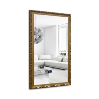 Miroir dans un cadre en bois doré ornementé - 5004003