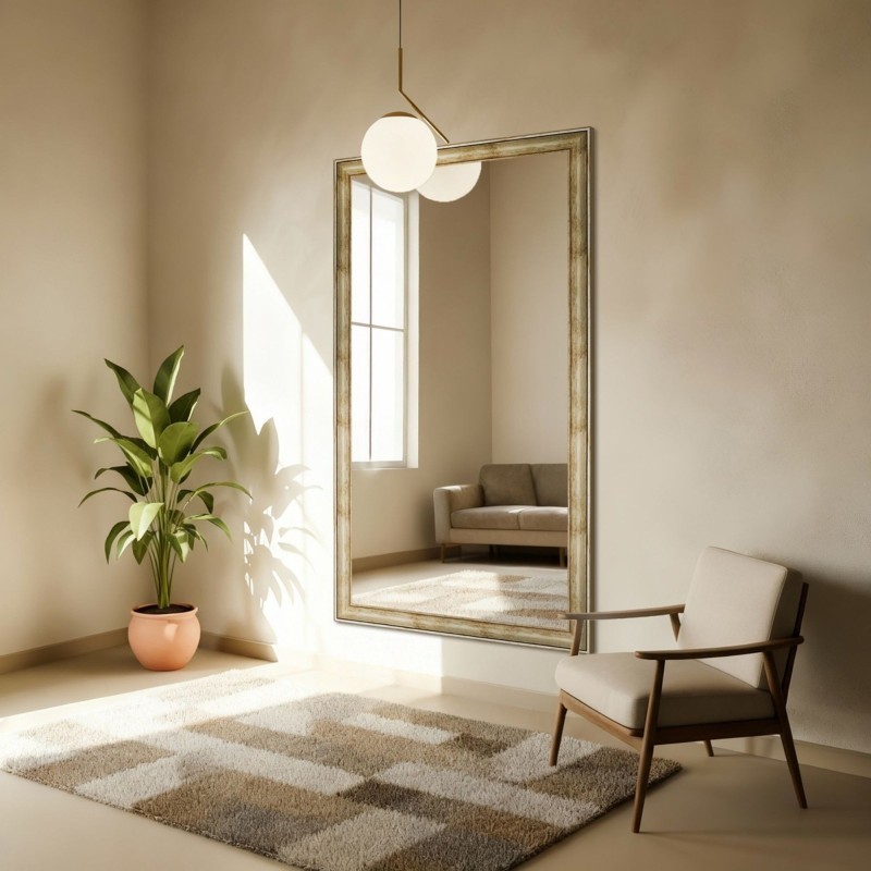 Miroir dans un cadre en bois doré - 5401008
