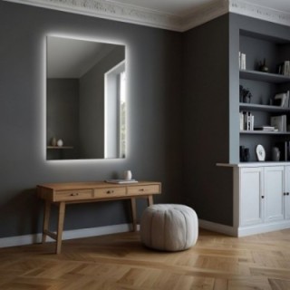 Miroir rectangulaire pour la salle de bains avec éclairage - AGIS LED