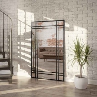 Miroir verrière rectangulaire avec croisillons – DEMETER BIS