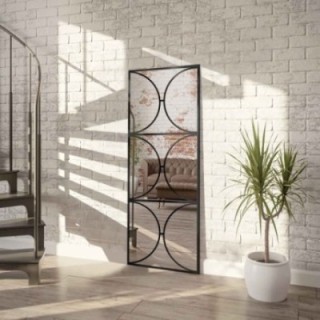 Miroir Loft avec meneaux - HEBE - couleur du cadre au choix