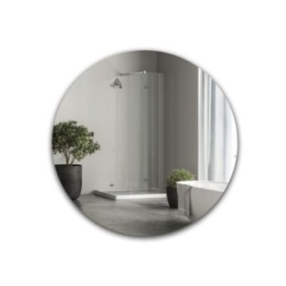 Miroir de salle de bain rond poli - CERCLE