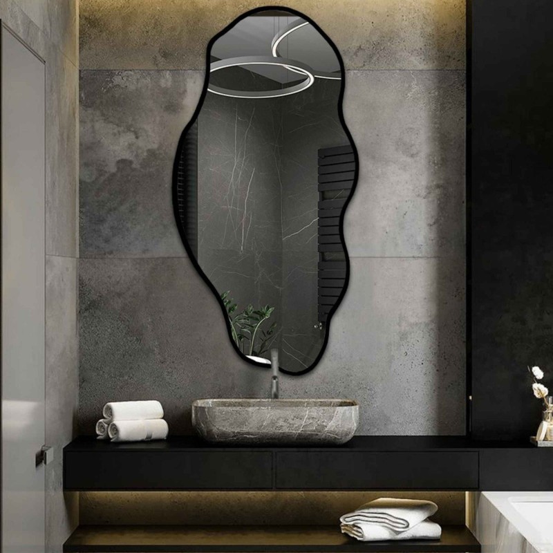 Miroir organique dans un cadre - LOLIT DANS UN CADRE