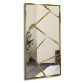 Miroir asymétrique avec croisillons en MDF  - WERO -  Couleur du cadre au choix