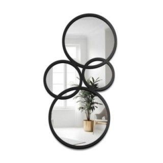 Miroir décoratif dans un cadre en MDF noir - BELM - couleur du cadre au choix