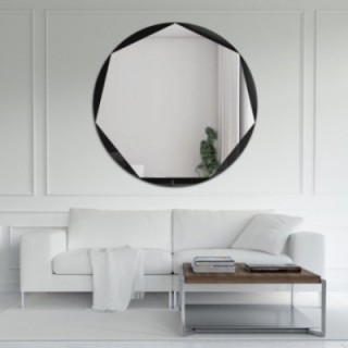 Miroir à sept faces dans un cadre circulaire - HEPTO