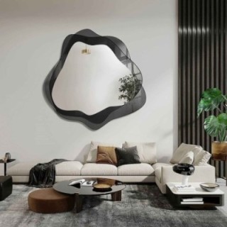 Miroir irrégulier sur antisol graphite - NUVENS