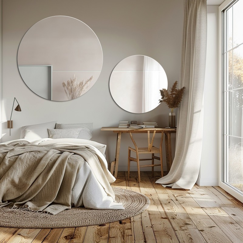 Set de miroirs de salle de bain ronds - SET DE CERCLES