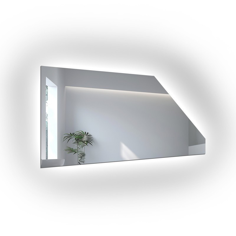Miroir d'attique avec éclairage LED - SUR MESURE - IZERA LED