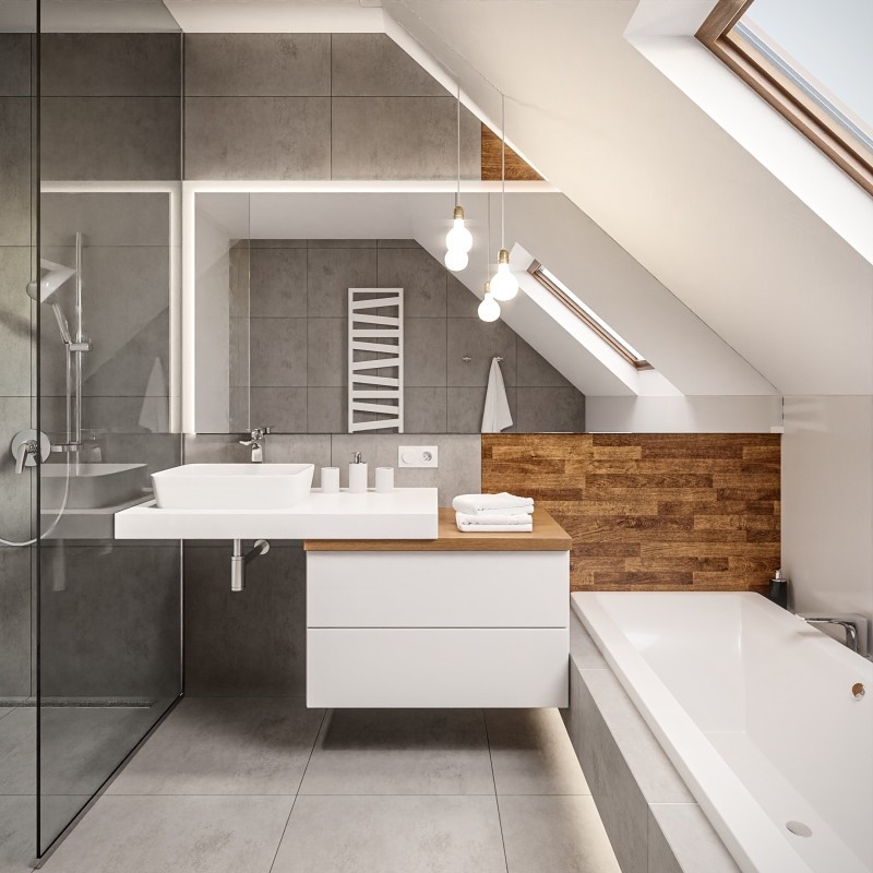 Miroir sablé pour grenier - sur mesure - RABA LED