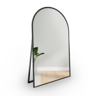 Miroir debout semi-ovale en MDF cadre SLIM - DOMI SUR PIED