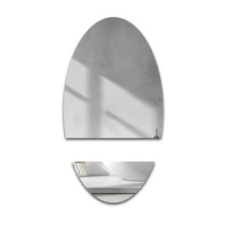 Miroir de salle de bain elliptique en deux parties - ELIPSA