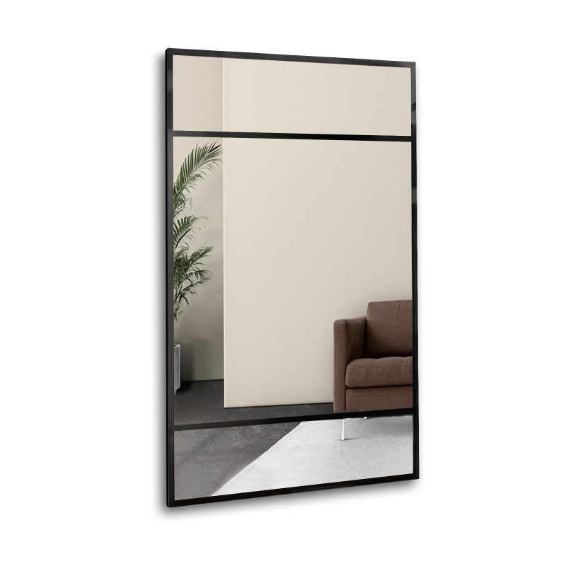 Miroir de loft avec meneaux - ALFRED - couleur du cadre au choix