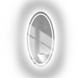 Miroir elliptique sablé avec éclairage - FRIDA LED I