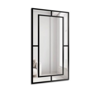 Miroir Loft avec meneaux - GLORIA - couleur du cadre au choix