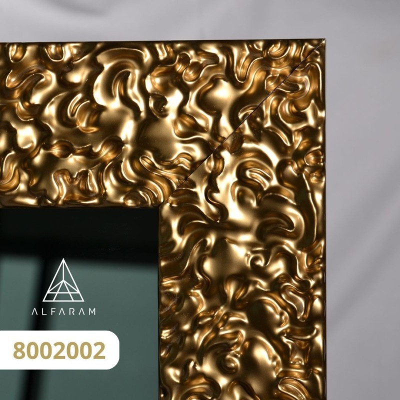 Miroir mural de luxe avec cadre doré et panneau vieilli – 8002002 –  JULIA SILVER