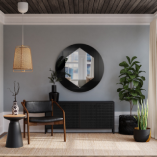 Miroir rond décoratif - KRAFT