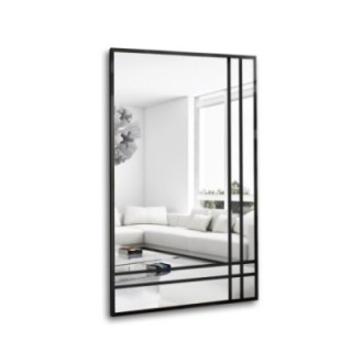 Miroir de grenier avec meneaux - LUKAS BIS - couleur du cadre au choix