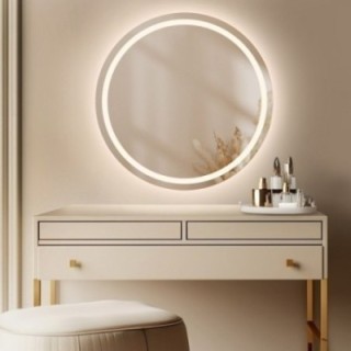 Miroir de salle de bain rond avec éclairage MAIA LED