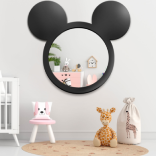 Miroir mural décoratif pour enfant dans un cadre en mdf - MIKI