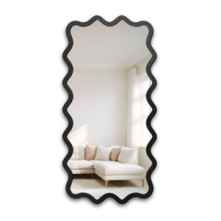 Miroir rectangulaire dans un cadre MDF ondulé – AQUARELLE MARELLA